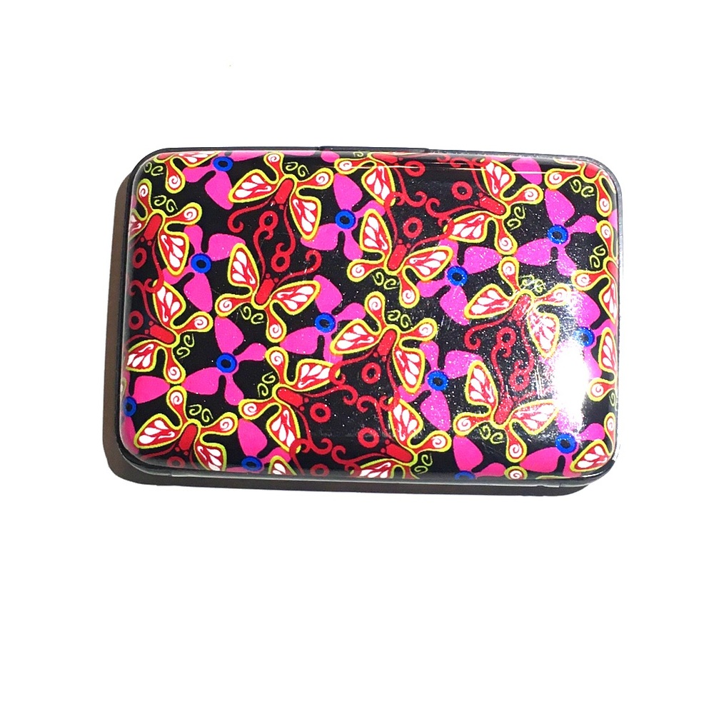 Colorful Butterfly Pattern Card Holder
